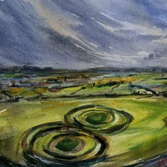 hill of tara watercolour