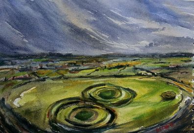 hill of tara watercolour