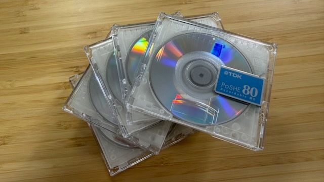 Sealed Pack of 10 New TDK PoSHE Silver/Gold Mix 80 minidiscs