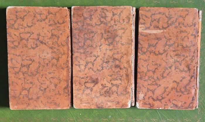 Rare Leather Antique book set. Dated 1788. Swiss and French. Dictonary