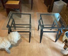 Glass top occasional tables