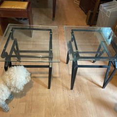 Glass top occasional tables
