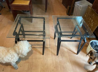 Glass top occasional tables