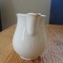 Vintage White Ceramic Jug for Sale Image 6