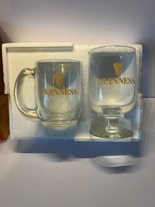 Guinness glass 1/2 pint set in original box