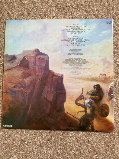 Saxon "Crusader" vinyl