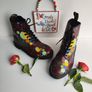 Dr Martens 1460 Pascal splash paint splatter 8 hole red boots UK6.5 EU40 US8.5 Image 8