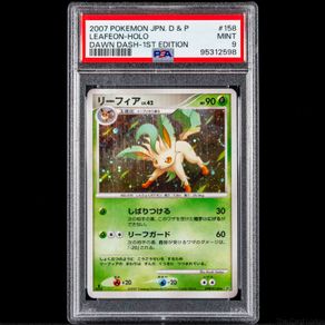 Leafeon Lv.42 1st Edition DPBP#158 PSA 9 Mint Holo Rare DP4d Dawn Dash Japanese Pokemon Card