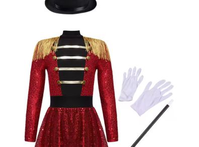 Circus Ringmaster Magician Costume up