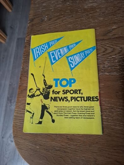 1978 All Ireland Hurling Final Programme Kilkenny V Cork
