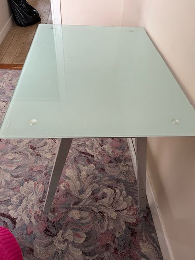 glass frosted desk