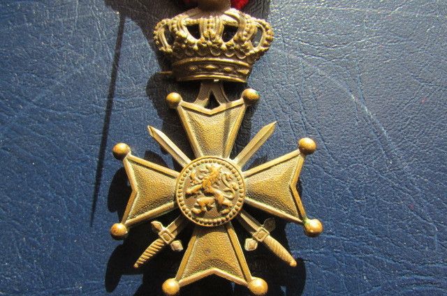Belgium War Cross 1914-18.For Gallantry in combat.