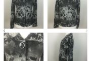 Gerry Weber Ladies Black Grey floral knit wool blend cardigan size 14