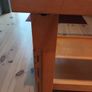 2 oak side tables with glass top Image 7