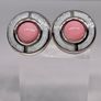 Queen Conch Shell Ring and  Stud Push Post Earring in Rhodium Overlay Sterling Silver Image 10
