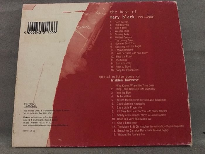 mary black - the best of: 1991-2001      CD