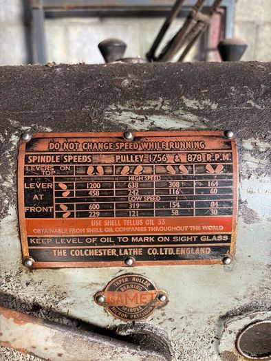 Colchester Triumph Lathe