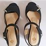 PieSanto Black Suede Sandals EU35 UK2 Rhinestone Block Heel BNIB Spain  CAN POST Image 5