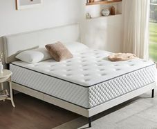 Double Mattress Hybrid Memory Foam and spring Mattress Medium firm (135x190x22cm)