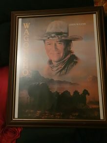 John Wayne Wooden Framed Picture
