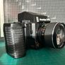Mamiya 645 Super Kit; Near Mint Condition Recently serviced Mamiya 645 Super with Tamron Sekkor 80mm 1.9 lens; Mamiya 645 AE Prism Finder; Mamiya 645 Super Waist Finder Viewer with magnifier; Mamiya 645 Super Motor Power Winder Grip; Darkslide; Extra Film Image 2
