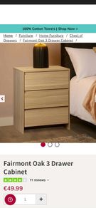 Fairmont Oak Drawer Cabinet