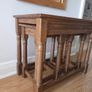 Oak Nest of 3 tables Image 6
