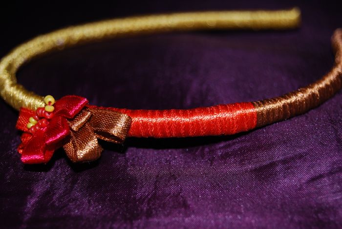 Handmade satin hairband