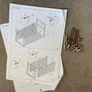 Solid oak adjustable cot bed from Oakfurnitureland.co.uk Image 4