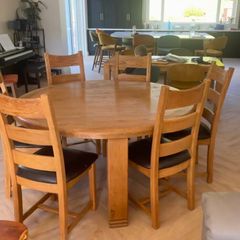 Oak Table and 6 chairs