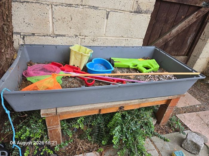 Free Sand Pit with Toys