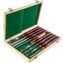 8PCS + 1 Free HSS Red Lathe Chisel Set for Wood Turning Root Furniture Carving Knife 6.89" Blade 16.14" Chisel With Tool Box Image 3