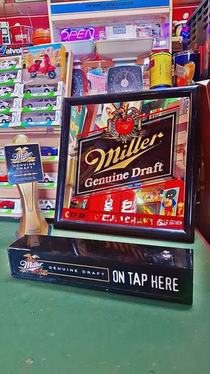 Miller Genuine Draft pub memorabilia