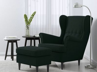 Armchair and footstool