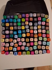 Brand New Set of 120 Dual Tip Alcohol Markers