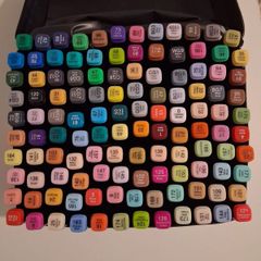 Brand New Set of 120 Dual Tip Alcohol Markers