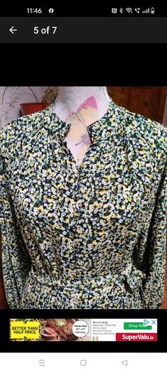 H&M loose fitting dress, new never worn, H&M floral long-sleeve maxi dress. new never worn