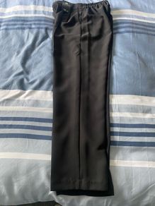 Size 8R tapered black trousers