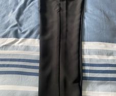 Size 8R tapered black trousers