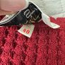 Vintage Cherry Red Knit Vest Top Image 4