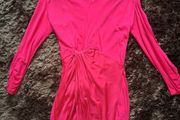 Karen Millen Pink lobg sleeve dress uk12