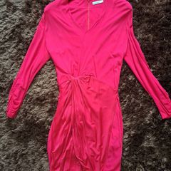 Karen Millen Pink lobg sleeve dress uk12