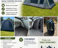 Outwell Sacramento 6 Air Tent