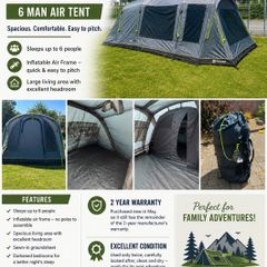 Outwell Sacramento 6 Air Tent