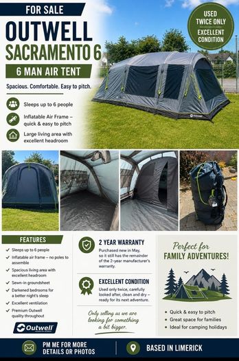 Outwell Sacramento 6 Air Tent
