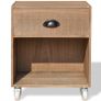Nightstand 2 pcs Brown Solid Wood Image 3