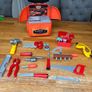 Kids Toy Tool Set with Convertible Backpack Storage Case Image 2