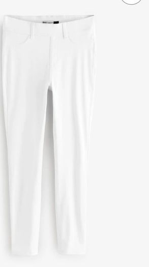 Next White Jersey Leggings Size UK 14 New