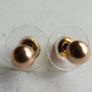 Vintage Sold 9ct Gold 375 Ball Stud Earrings 0,80g Image 9