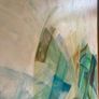 XL Original painting warm Neutral With green original art Dublin Large Abstract Painting Irish Art DIY Renovation Extension Image 4